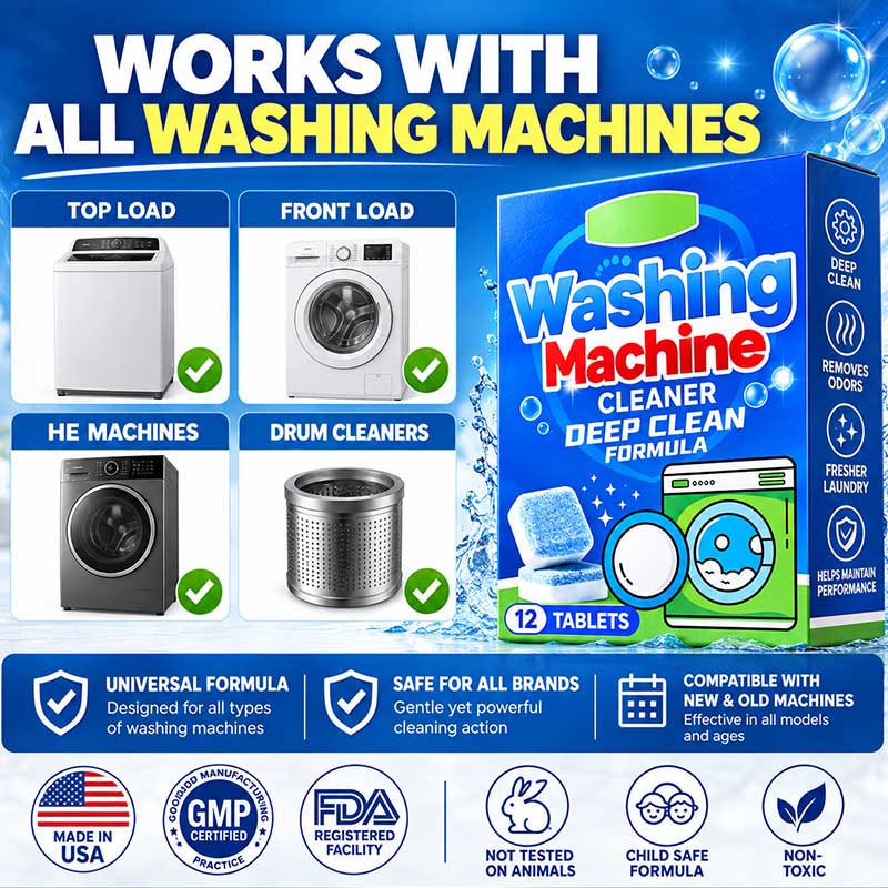 🧼🌀Washing Machine Cleaner Tablets