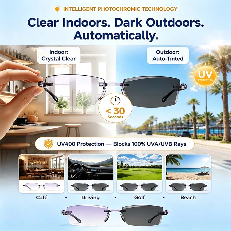 👓Multi-Zone Photochromic Reading Glasses (offer)