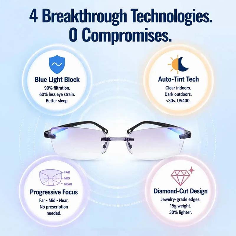 👓Multi-Zone Photochromic Reading Glasses (offer)