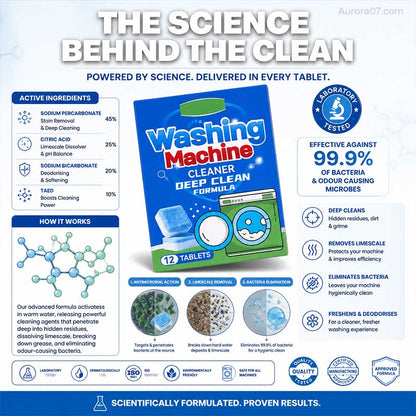 🧼🌀Washing Machine Cleaner Tablets