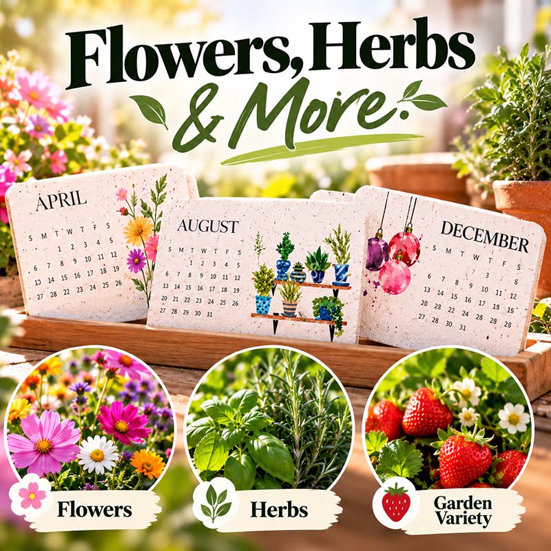 🌱 2027 Plantable Calendar – Use It. Plant It. Watch It Grow.🌱 ☀