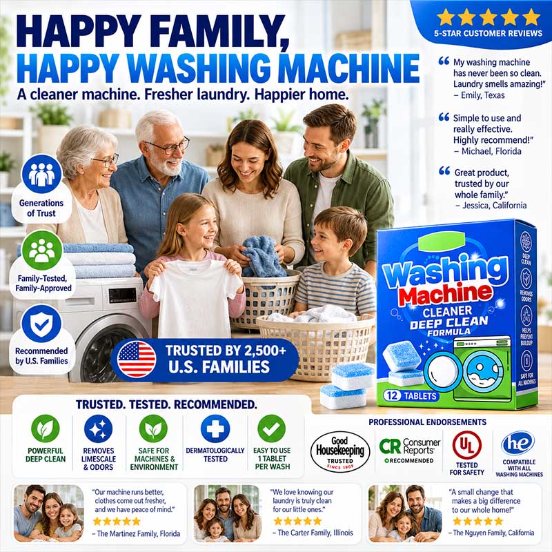 🧼🌀Washing Machine Cleaner Tablets