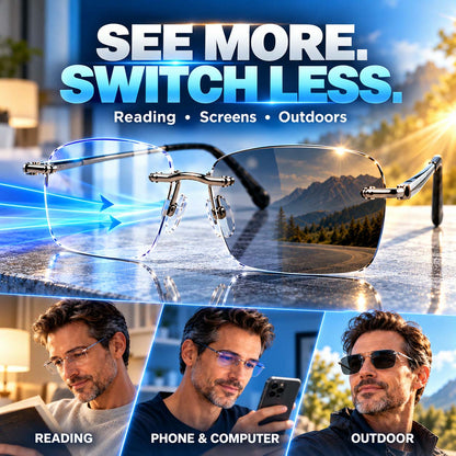 👓Multi-Zone Photochromic Reading Glasses