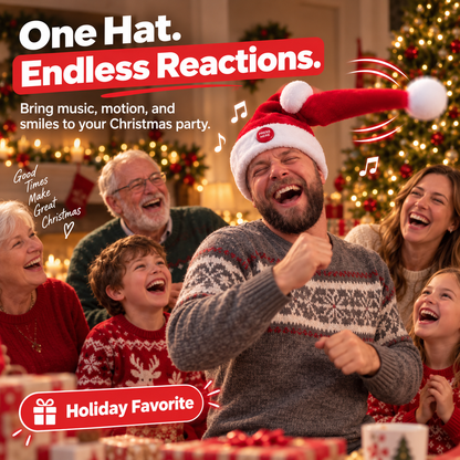 🎅 Singing & Dancing Santa Hat – The Christmas Hat That Steals the Party (offer)