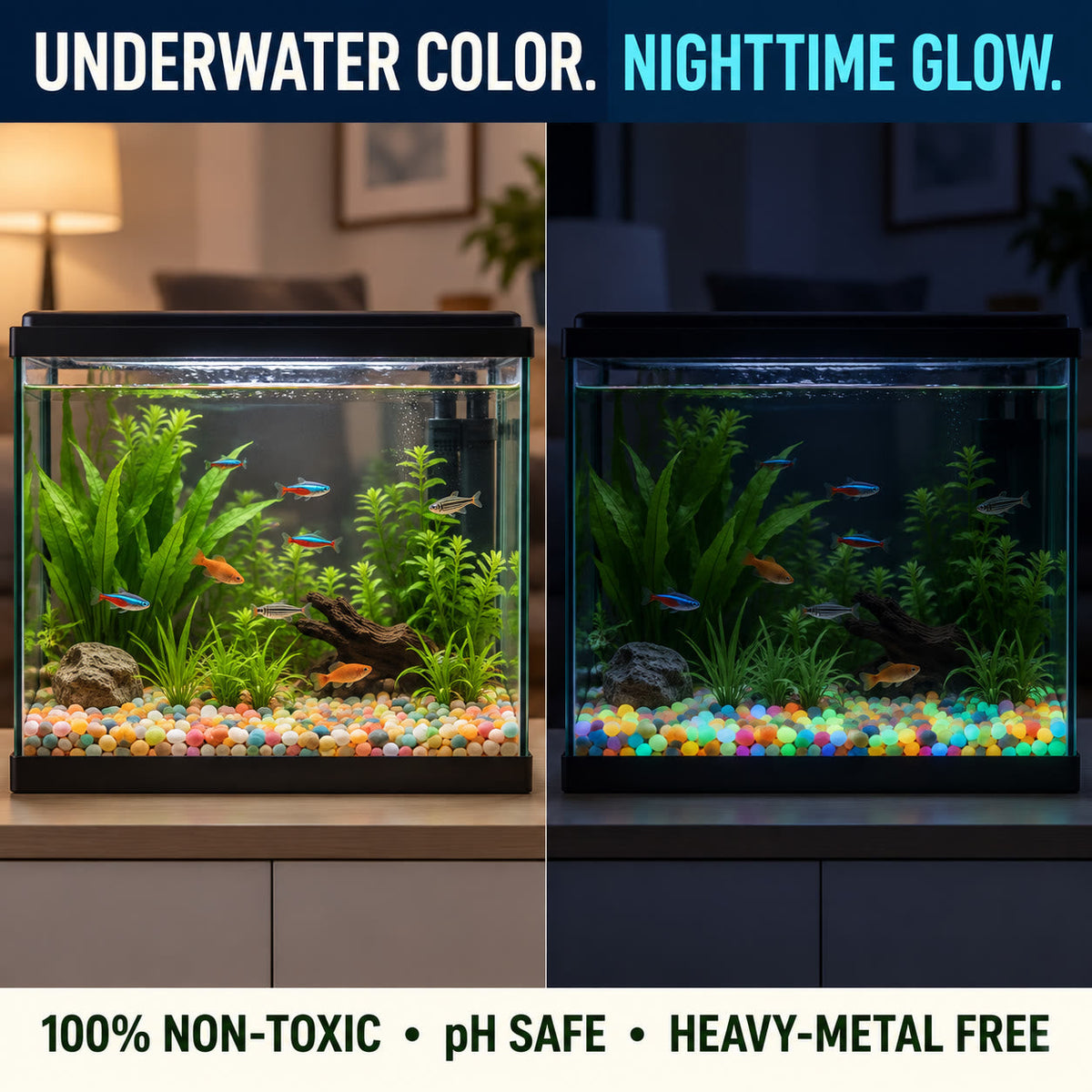 ✨ Mixed-Color Glow-in-the-Dark Garden Stones – Bring Your Garden to Life After Sunset (offer)