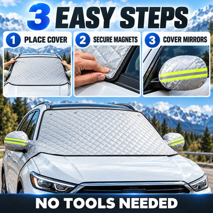 🚗 Magnetic Windshield Sun & Snow Cover