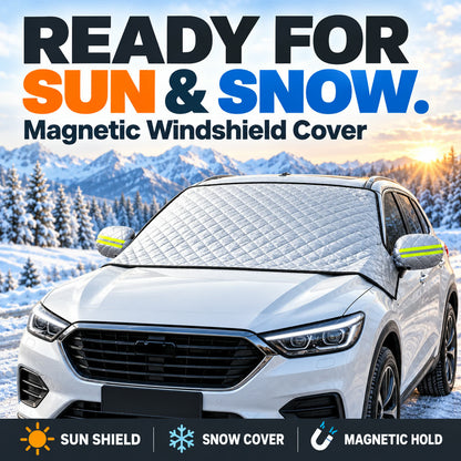 🚗 Magnetic Windshield Sun & Snow Cover