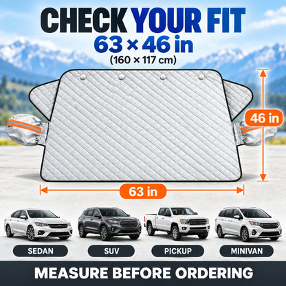 🚗 Magnetic Windshield Sun & Snow Cover