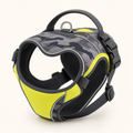 High visibility camo no-pull dog harness with grab handle