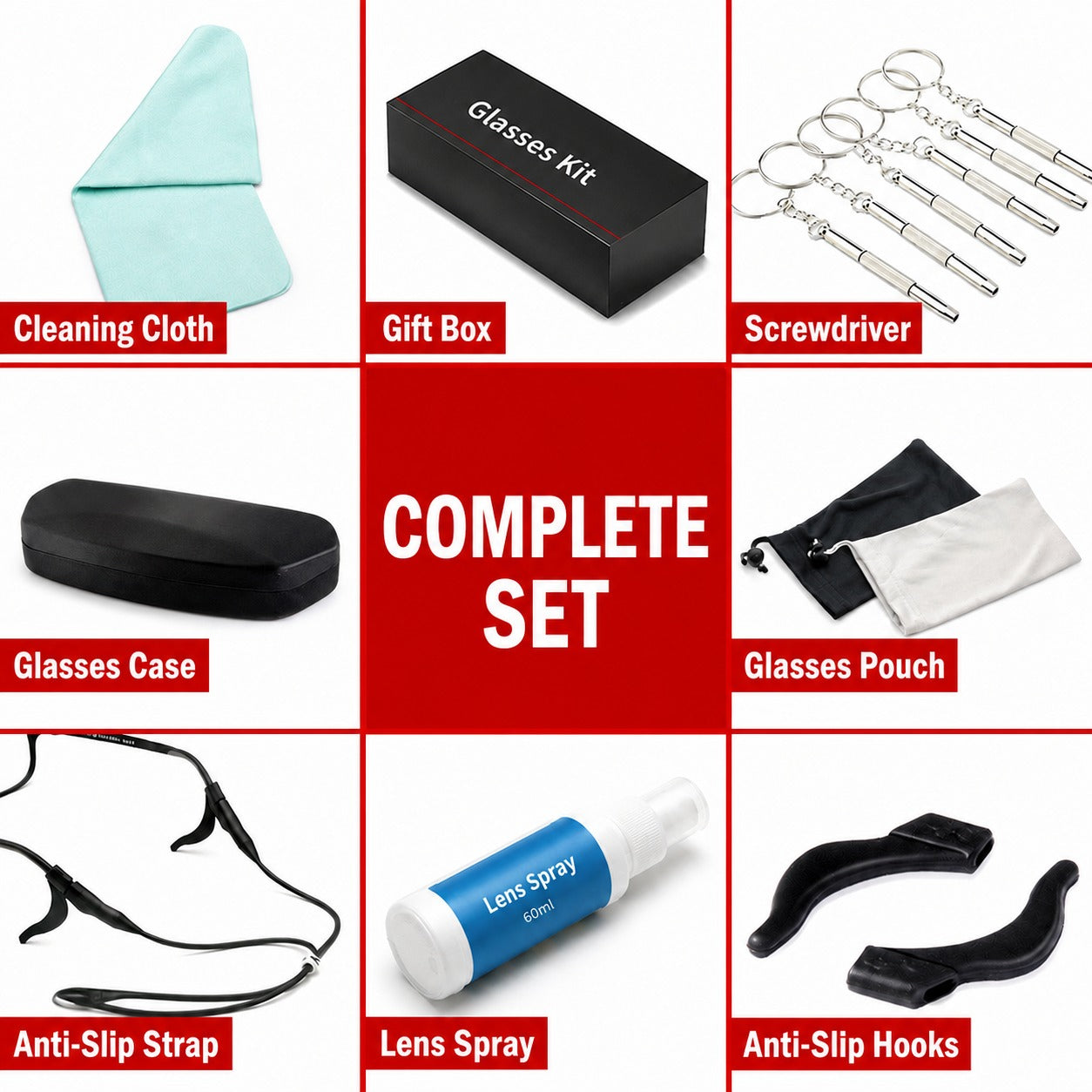 1 Sets——Everyday Glasses Care Kit